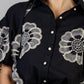 CONJUNTO FLORES BORDADAS