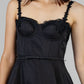 VESTIDO NEGRO MIDI ENCAJE