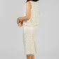 CONJUNTO MARFIL CON LENTEJUELAS