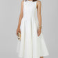 VESTIDO BLANCO MIDI ESTRUCTURADO