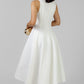 VESTIDO BLANCO MIDI ESTRUCTURADO