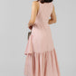 VESTIDO MIDI ROSA ASIMÉTRICO