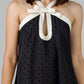 VESTIDO CORTO POLKA LAZO