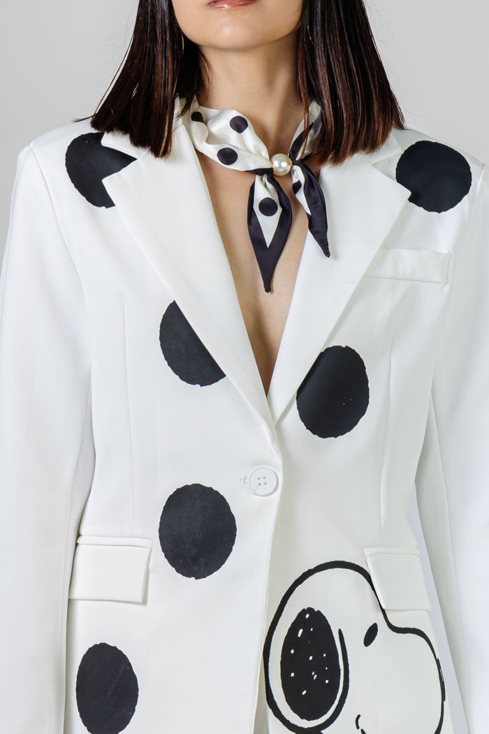 CONJUNTO BLANCO CON LUNARES