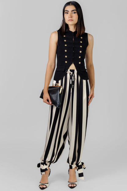 PANTALON RAYADO ANUDADO