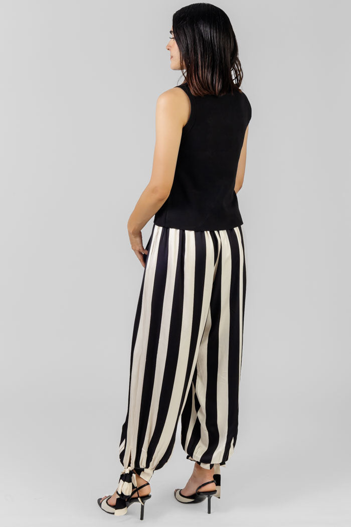 PANTALON RAYADO ANUDADO