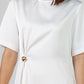 BLUSA SATINADA ASIMÉTRICA