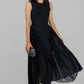 VESTIDO MIDI NEGRO ELEGANTE