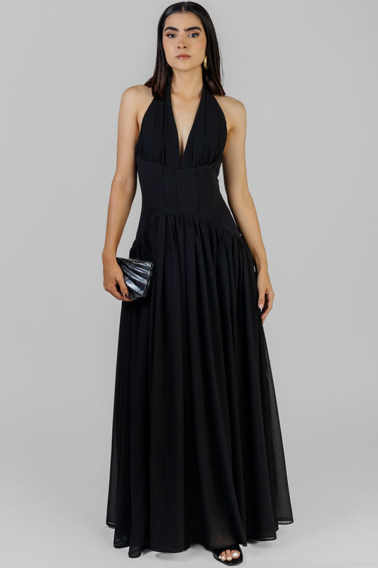 MAXI VESTIDO ESCOTE HALTER