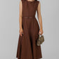 VESTIDO MIDI CINTURÓN