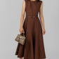 VESTIDO MIDI CINTURÓN