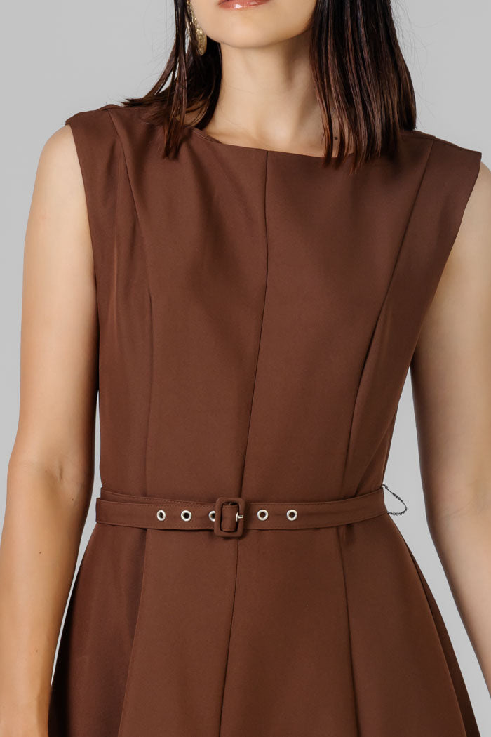 VESTIDO MIDI CINTURÓN
