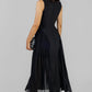 VESTIDO MIDI NEGRO ELEGANTE