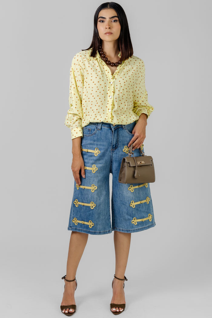 BERMUDA DENIM ESTILO MILITAR
