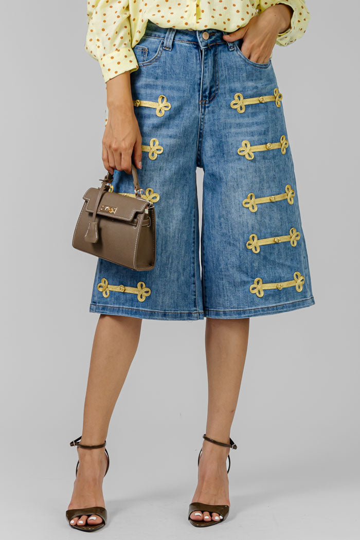 BERMUDA DENIM ESTILO MILITAR