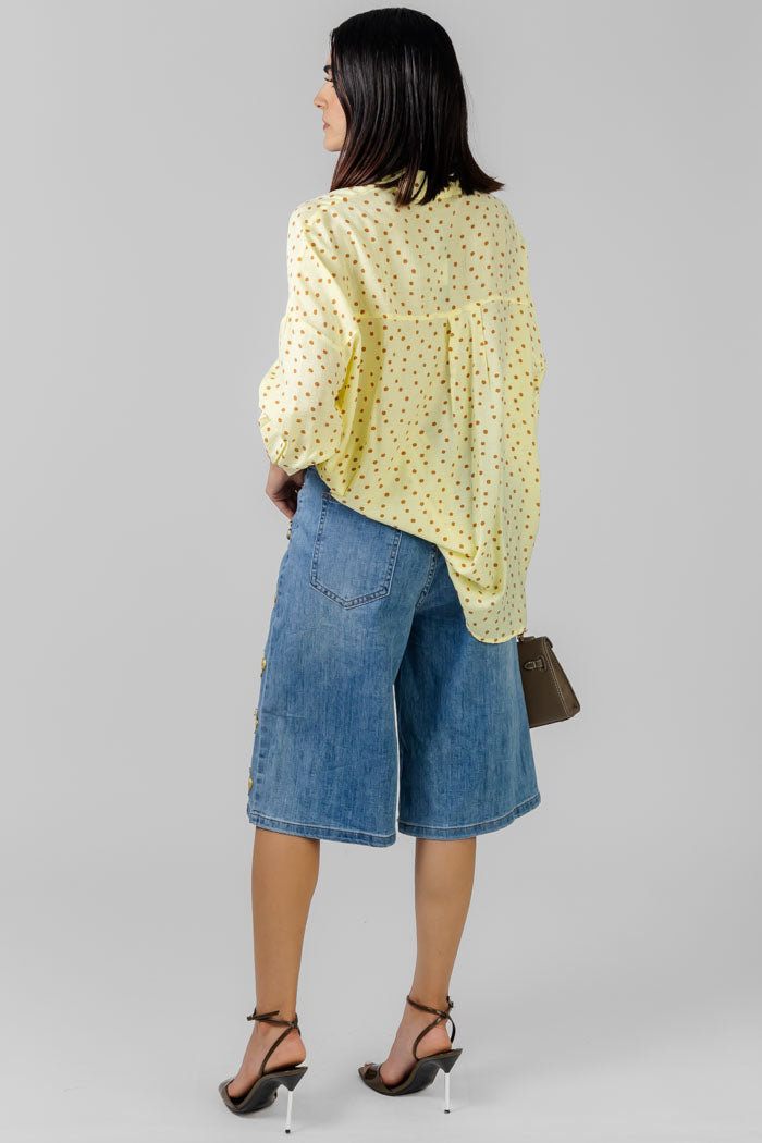 BLUSA AMARILLA LUNARES