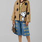CHAQUETA BEIGE ESTAMPADA CARTOON
