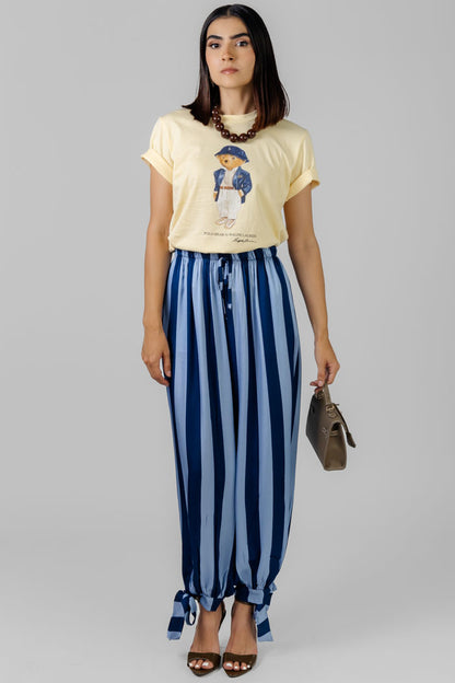 PANTALON RAYADO ANUDADO