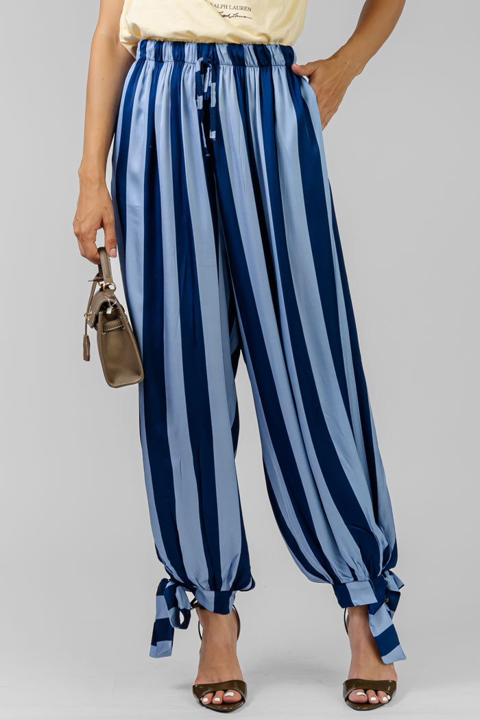 PANTALON RAYADO ANUDADO