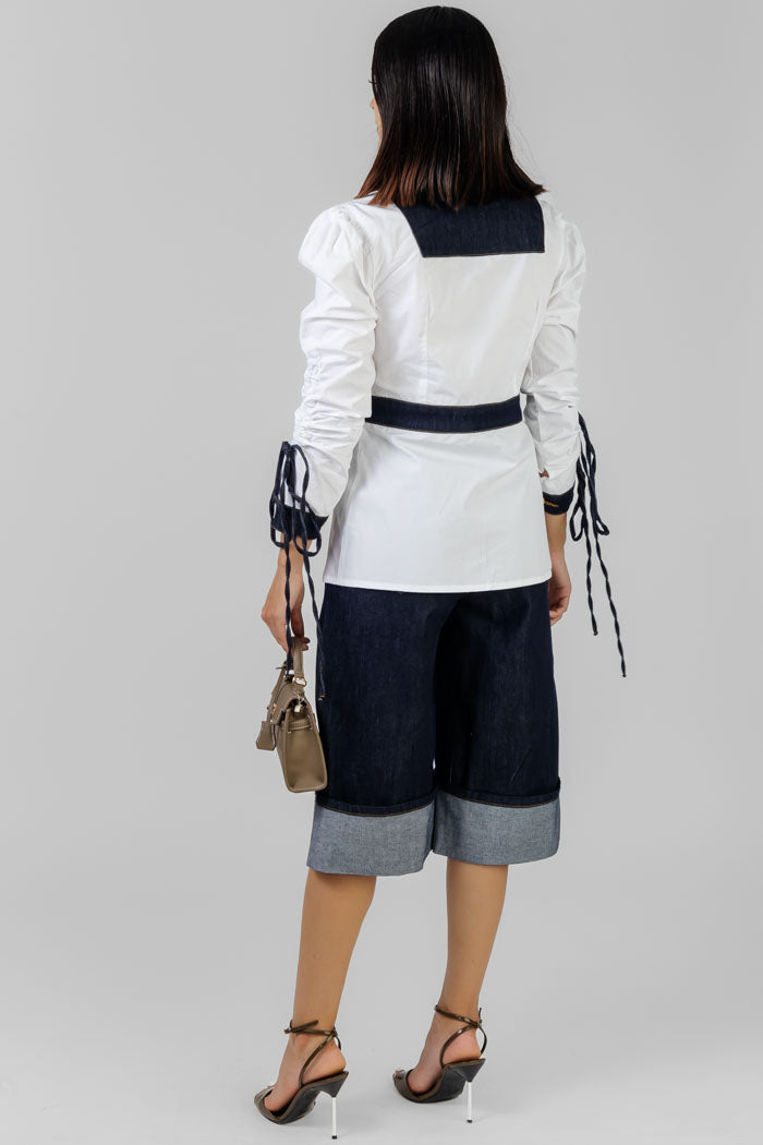 CONJUNTO BLANCO Y DENIM