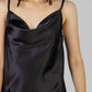 CONJUNTO SATINADO NEGRO CON ENCAJE