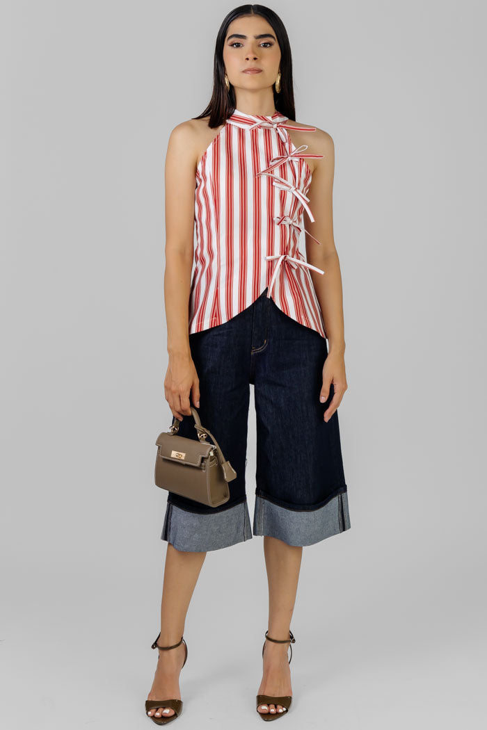 BLUSA A RAYAS LAZOS