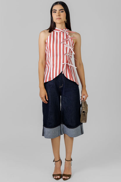 BLUSA A RAYAS LAZOS