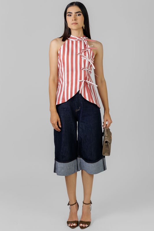 BLUSA A RAYAS LAZOS