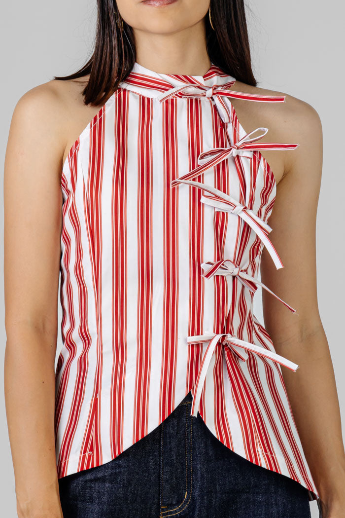 BLUSA A RAYAS LAZOS