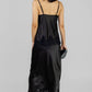CONJUNTO SATINADO NEGRO CON ENCAJE