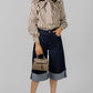BLUSA ESTAMPADA CON LAZO