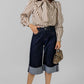 BLUSA ESTAMPADA CON LAZO