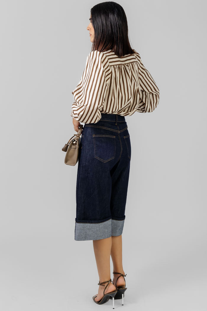 BLUSA ESTAMPADA CON LAZO