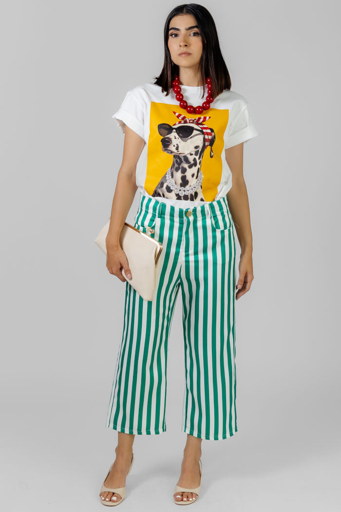 PANTALON RAYADO CULOTTE