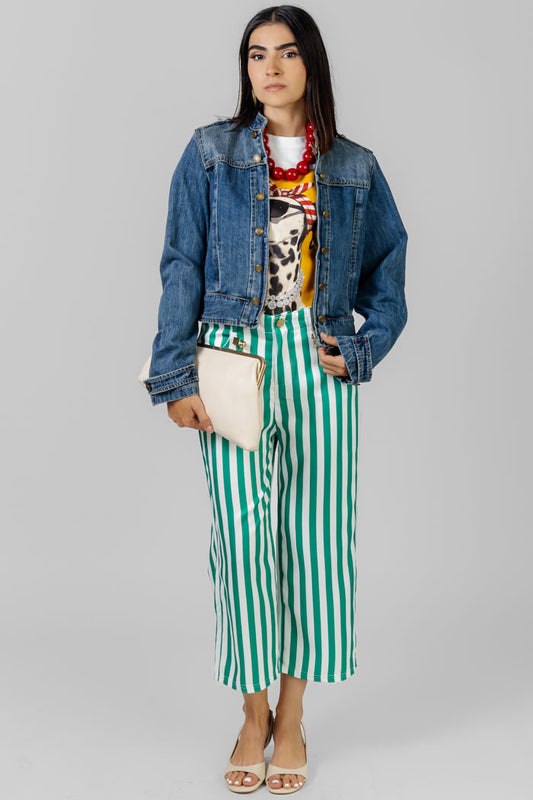 CHAQUETA CLÁSICA EN DENIM