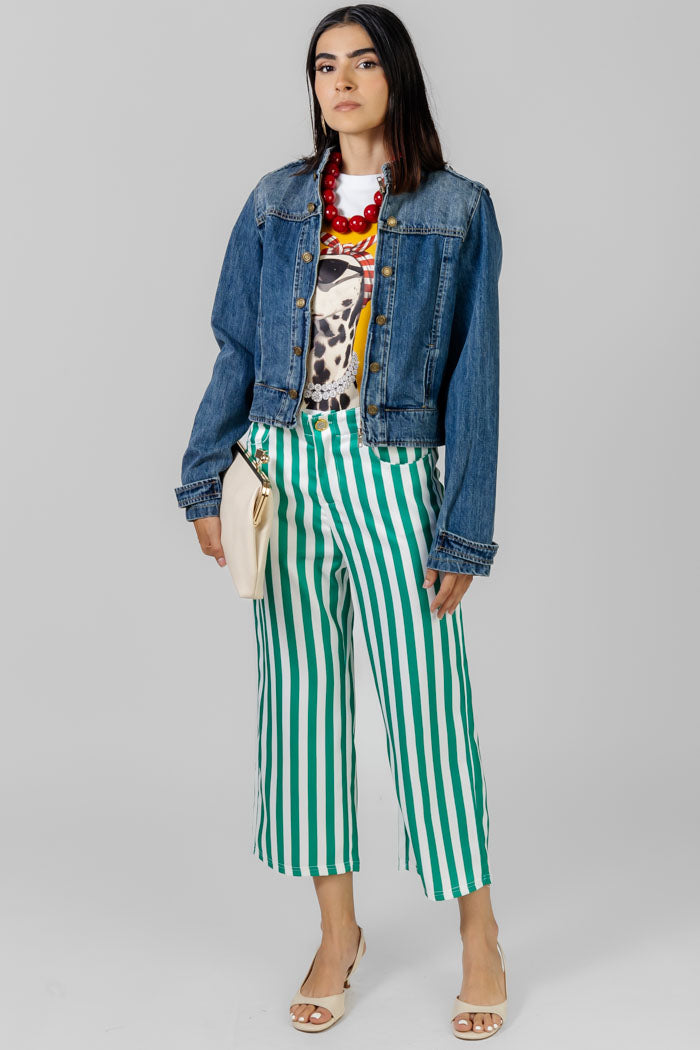 CHAQUETA CLÁSICA EN DENIM