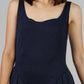 VESTIDO MIDI  AZUL MARINO