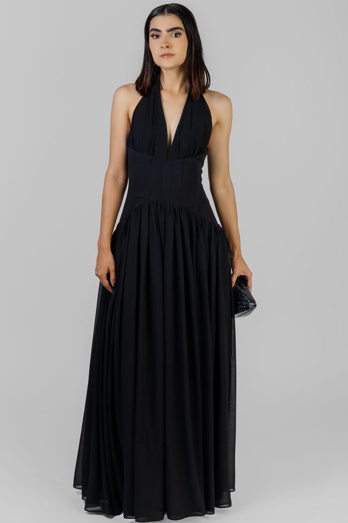 MAXI VESTIDO ESCOTE HALTER