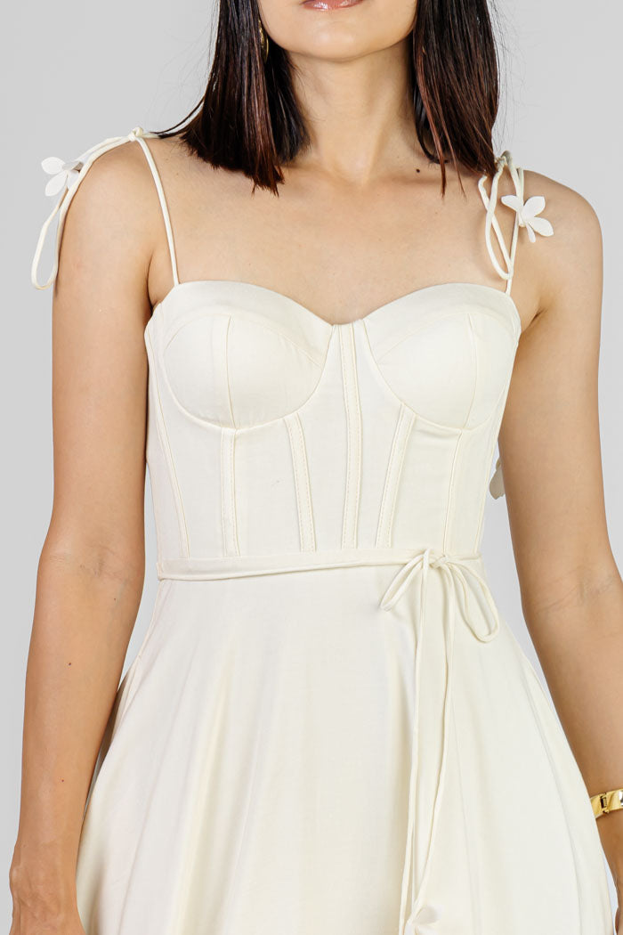 VESTIDO MIDI ESTILO CORSET