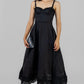 VESTIDO NEGRO MIDI ENCAJE