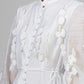 VESTIDO HOJAS BLANCAS