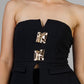 CONJUNTO PEPLUM NEGRO