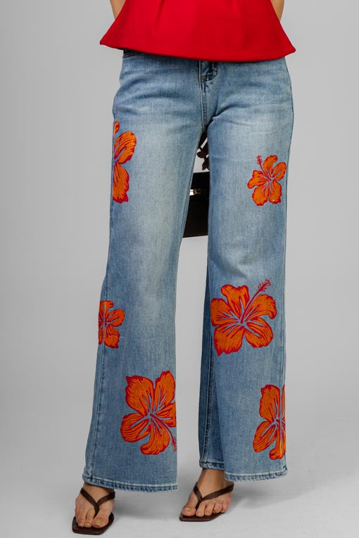 PANTALON FLORAL TROPICAL