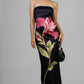 VESTIDO STRAPLESS FLOR