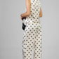 CONJUNTO CHALECO BEIGE POLKA