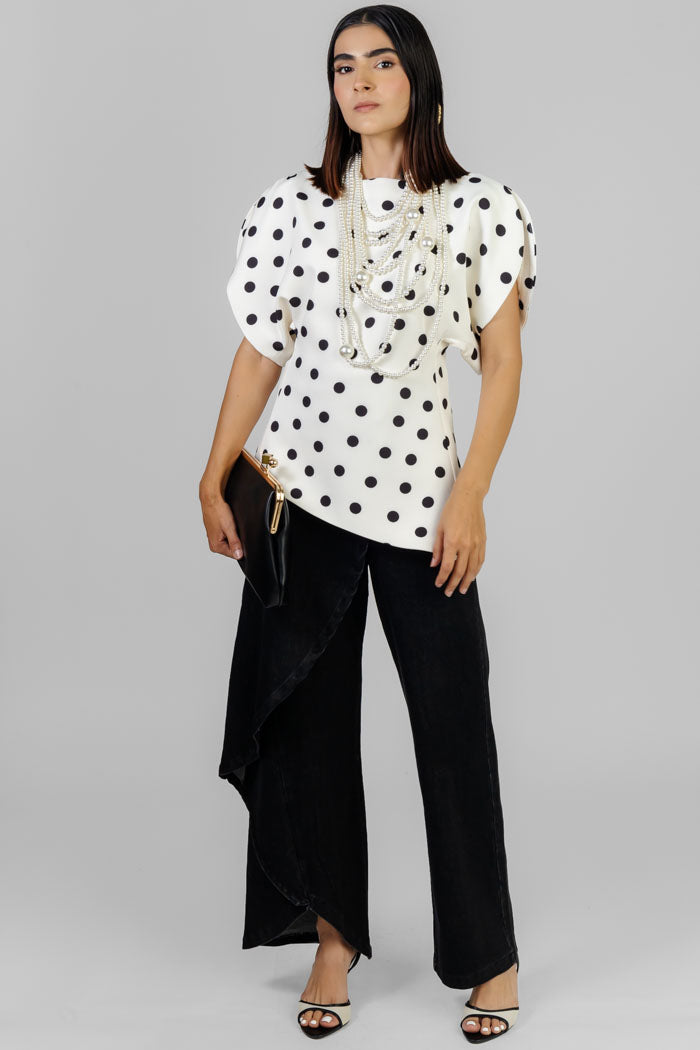 BLUSA ESTAMPADO LUNARES CLÁSICA