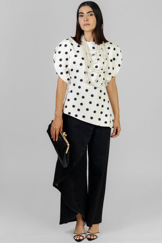 BLUSA ESTAMPADO LUNARES CLÁSICA