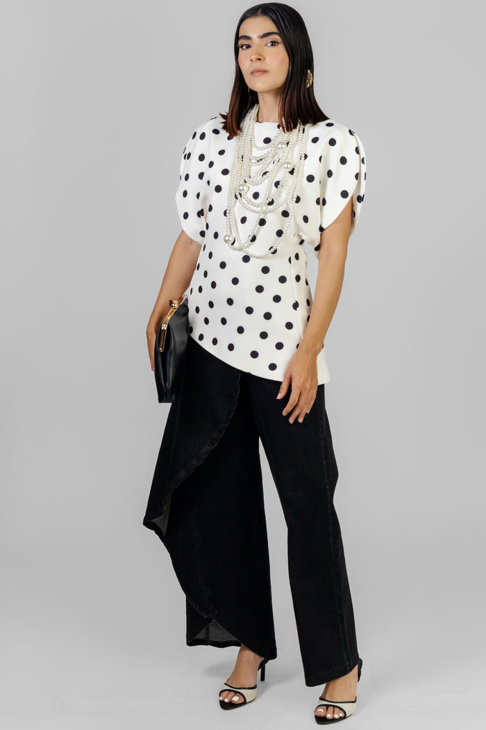 BLUSA ESTAMPADO LUNARES CLÁSICA