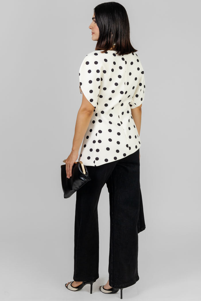 BLUSA ESTAMPADO LUNARES CLÁSICA