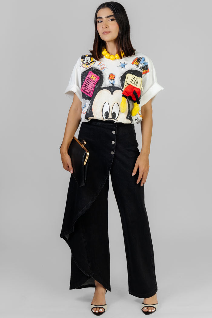 PANTALON ASIMETRICO BOTONES
